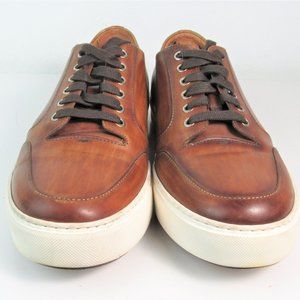 Magnanni Men's Brown Leather Sneakers Size 10 M